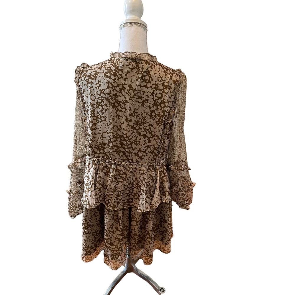 Floral Ruffle Mini Dress - Picture 7 of 10